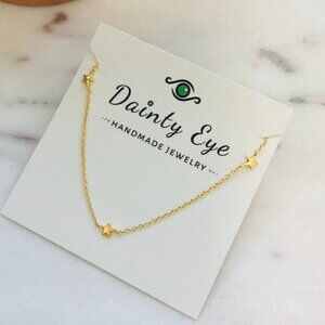 ✨18k  Gold Plated Star Necklace • Dainty Celestial Chain • Adjustable ✨